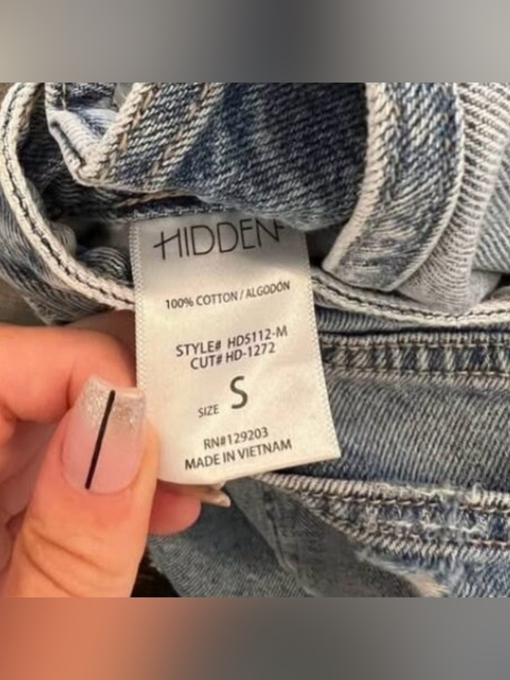 Hidden Jeans Denim Skirt Raw Edge Asymmetrical Small - Picture 7 of 7
